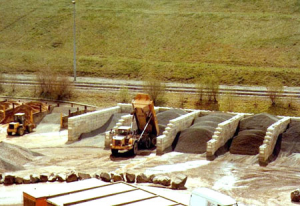 Concrete Bunker Walls, grasscrete