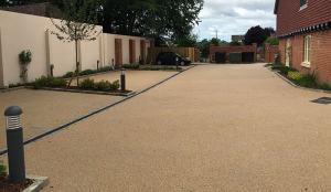 Addagrip Addaset Resin Bound porous surfacing for residential developments.