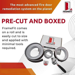 FirePlug FrameFit Fire Door Remedial Fire Seals for Fire Doors, Fire Door Gap Seals, Fire